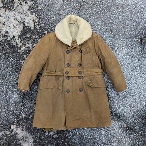 1943 Canadian Army Jeep Coat Shearling Military Parka